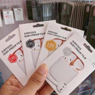 Miếng Dán Kim Loại Chống Bám Bẩn Bảo Vệ AirPods 1 2 3 Pro Miếng Dán Chống Bụi Airpod 1 2