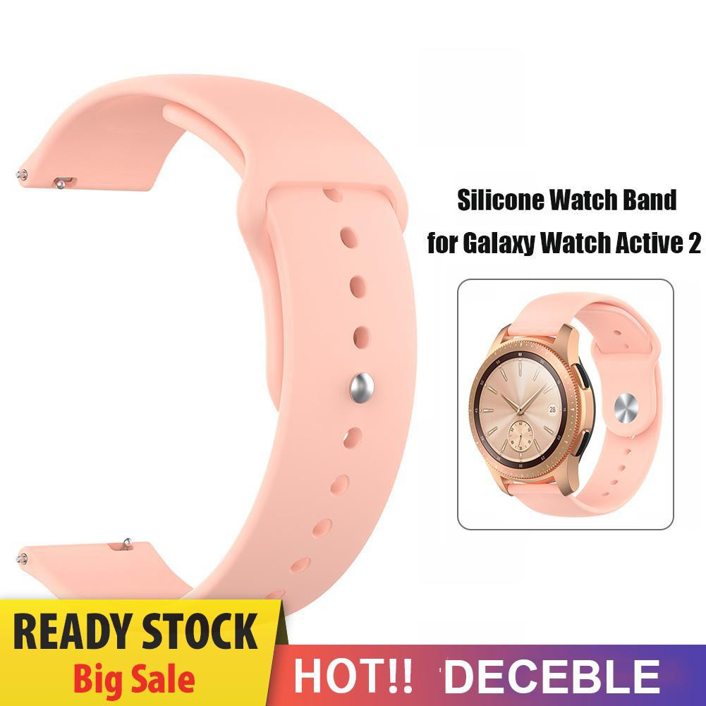 Deceble Wrist Strap 20mm Silicone Watch Band for Samsung Galaxy Watch Active 2