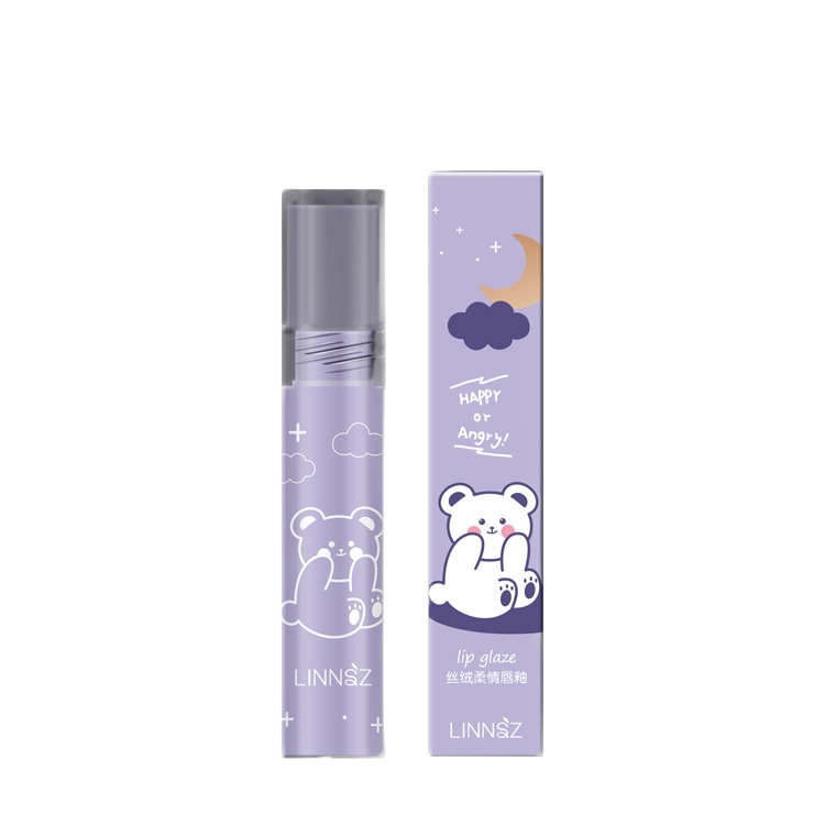 [Hàng mới về] Son kem màu nhung lì vỏ in hình gấu dễ thương chất lượng cao | BigBuy360 - bigbuy360.vn