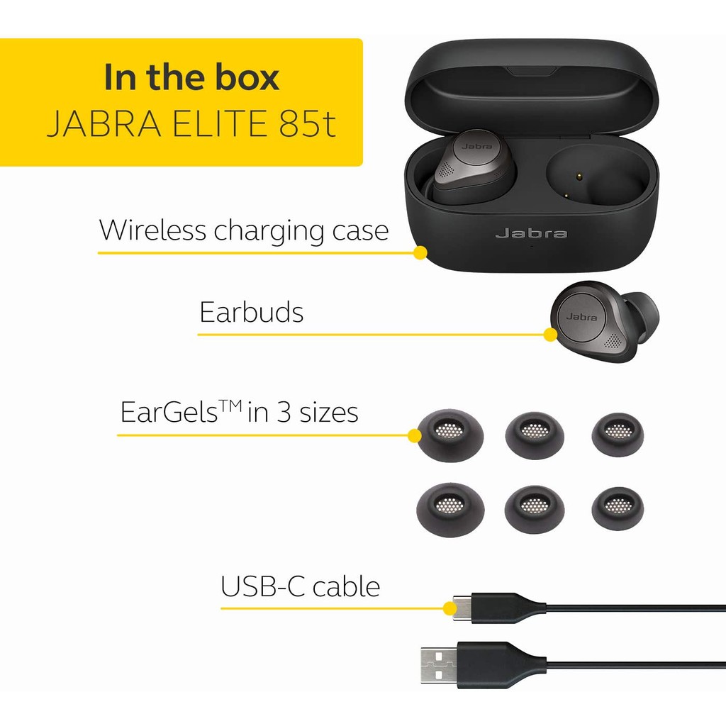 Tai Nghe Bluetooth True Wireless JABRA ELITE 85T - Hàng Chính Hãng