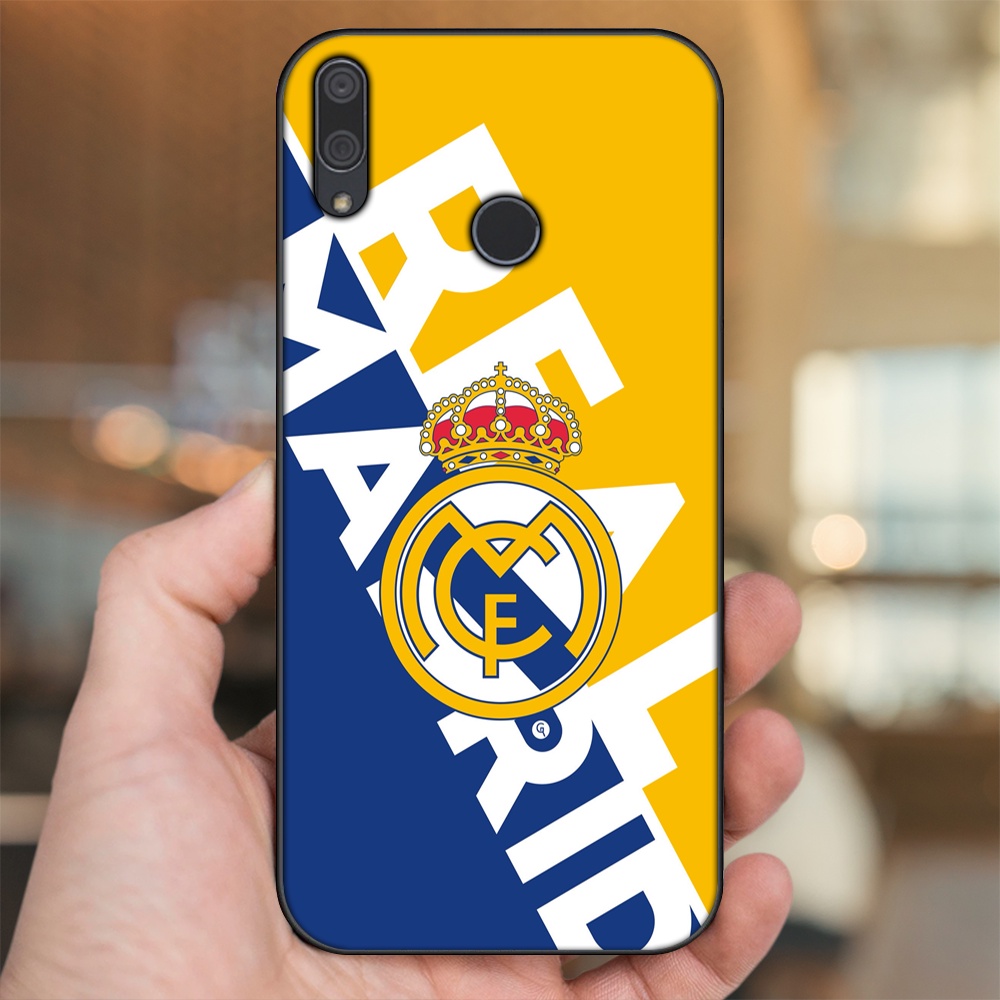 Ốp lưng Huawei Y9 2019 viền đen in hình Real Madrid