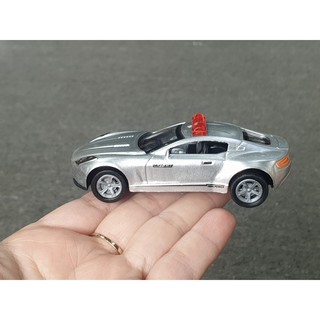 Xe Mô Hình Đồng Giá 25k - Mã  399-154D-01 . Xe Cảnh Sát Hoạt Hình Màu Bạc Size Mini - Có Chạy Trớn