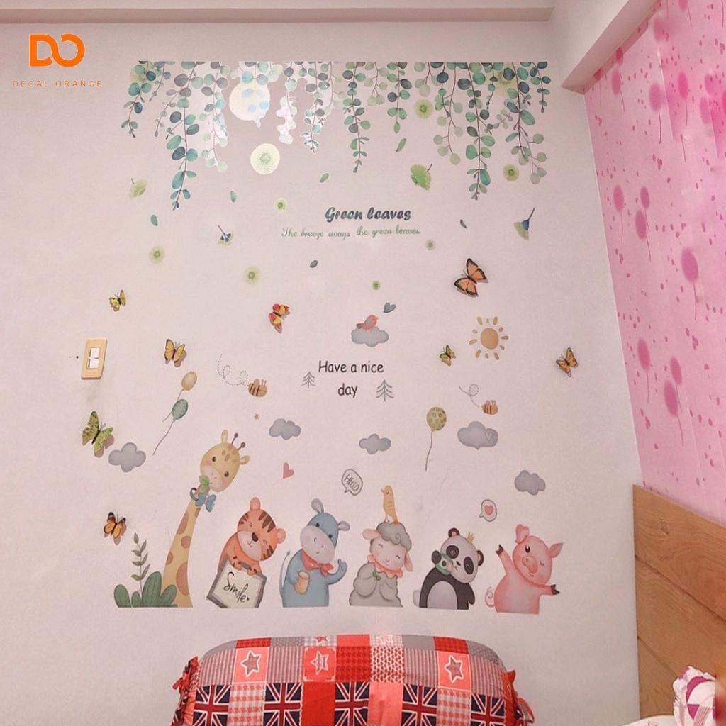 Decal dán tường, Giấy dán tường cao cấp hình hoạt hình cho bé, trang trí phòng ngủ, tủ quần áo | BigBuy360 - bigbuy360.vn
