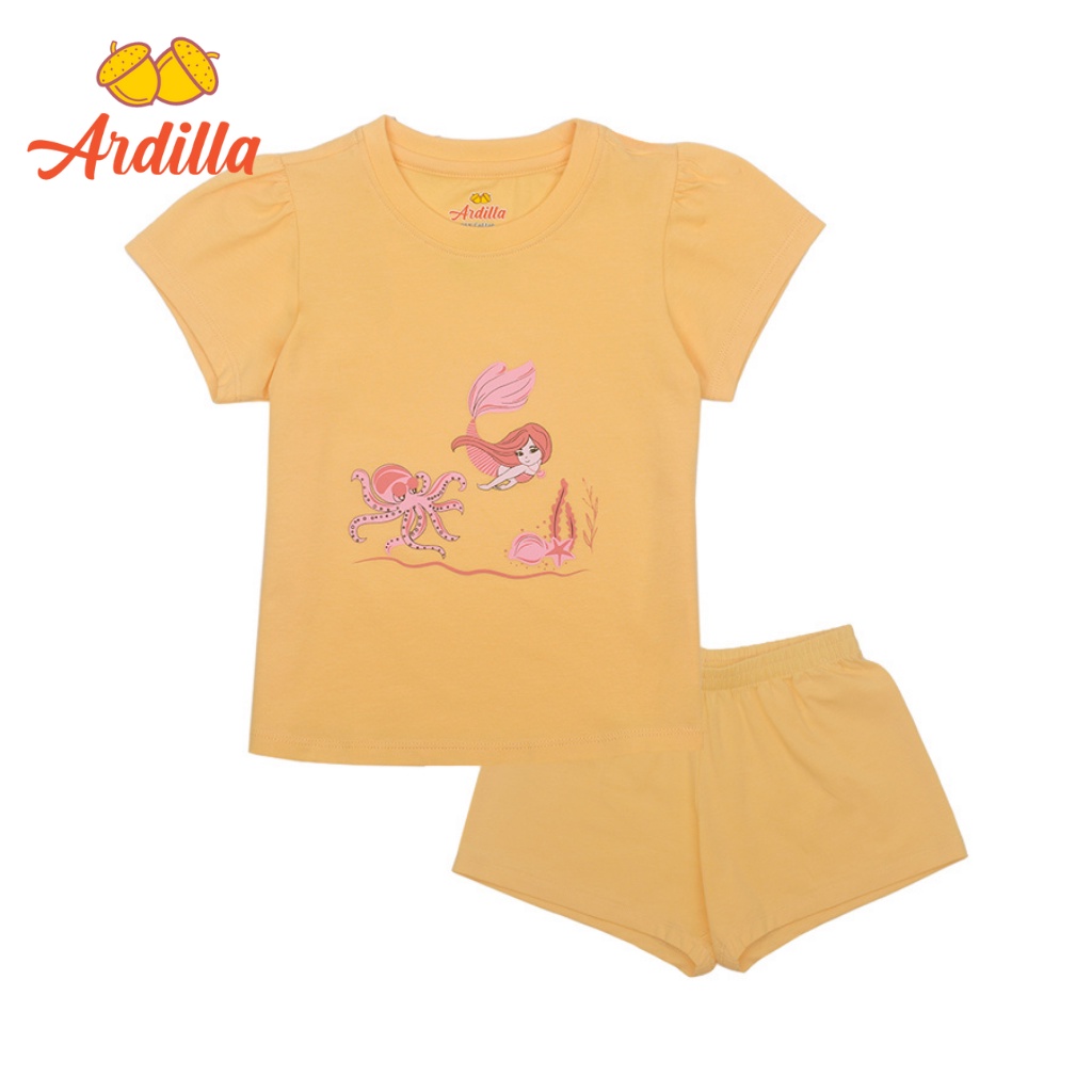 Bộ Quần Áo Bé Gái ARDILLA Cộc Tay Chất Liệu Cotton Thoáng Mát, In Hoạ Tiết Đáng Yêu Cho Bé 2-7 Tuổi K156GS21