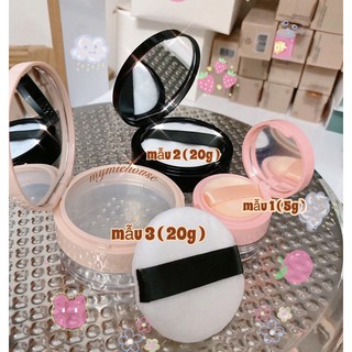 HỘP ĐỰNG PHẤN PHỦ ( có gương và bông phấn )