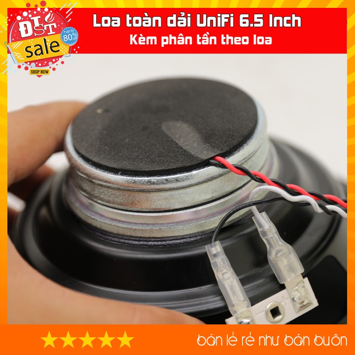 Loa toàn dải UniFi 6.5 Inch - Kèm bộ phân tần zin theo loa, có thể làm loa âm tường, âm