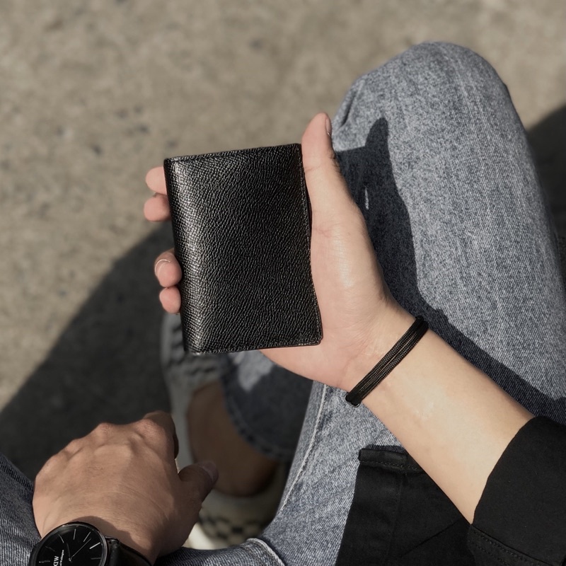 Combo 2 Ví da bò màu Đen - Chính hãng Lemont