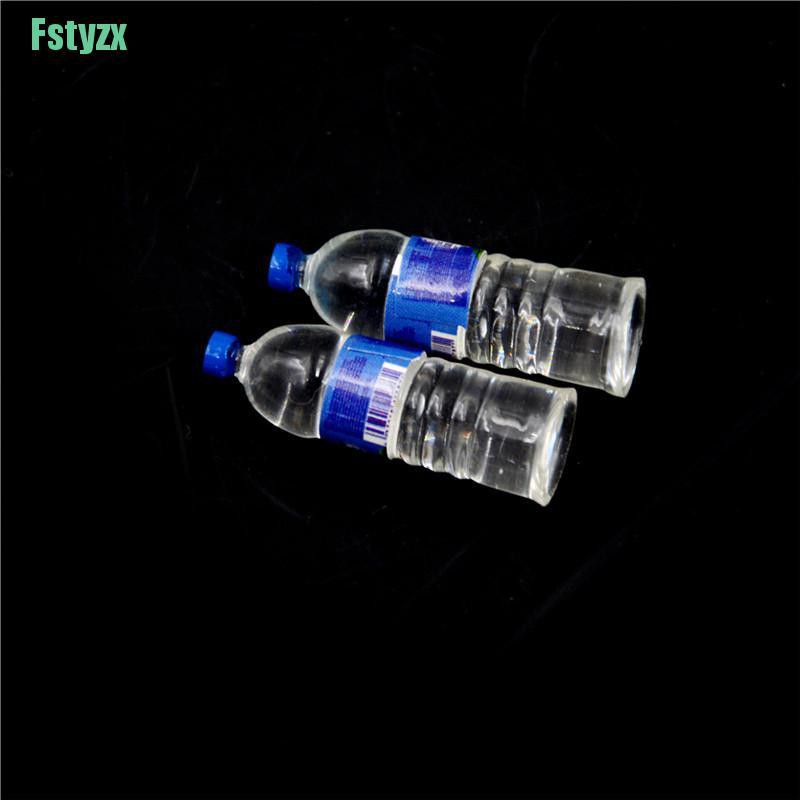 fstyzx 2pcs Bottle Water Drinking Miniature DollHouse 1:12 Toys Accessory Collection