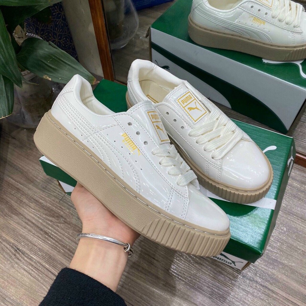 [Mã FAGREEN245 giảm tới 30K đơn 99K] [Hot Trend - Bản trung ] Giày thể thao Sneakers Puma nữ,Puma đế nâu da bóng | WebRaoVat - webraovat.net.vn