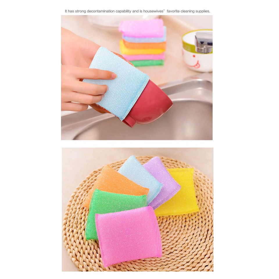 Set 4 miếng vải không dính dùng để lau chùi chén dĩa