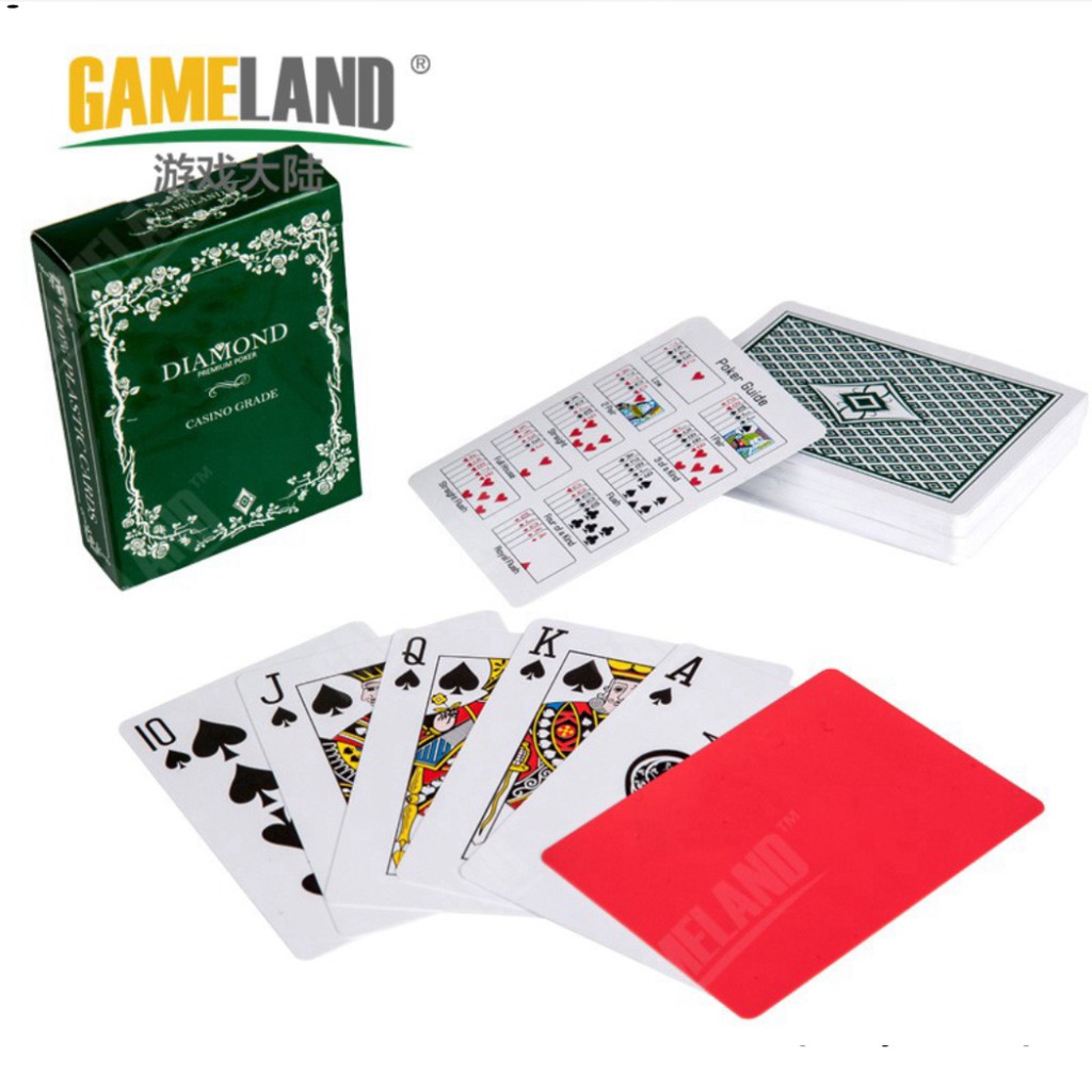 Bài Poker nhựa Diamond bền đẹp chống nước - MeowShop