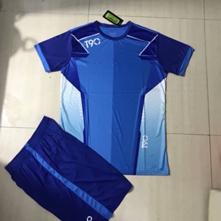 Bộ quần áo bóng đá T90 xanh ( thun thái )
