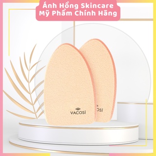 Bông Phấn Ướt Vacosi Hình Ovan Dài BP18 ( Bịch 2 Miếng )