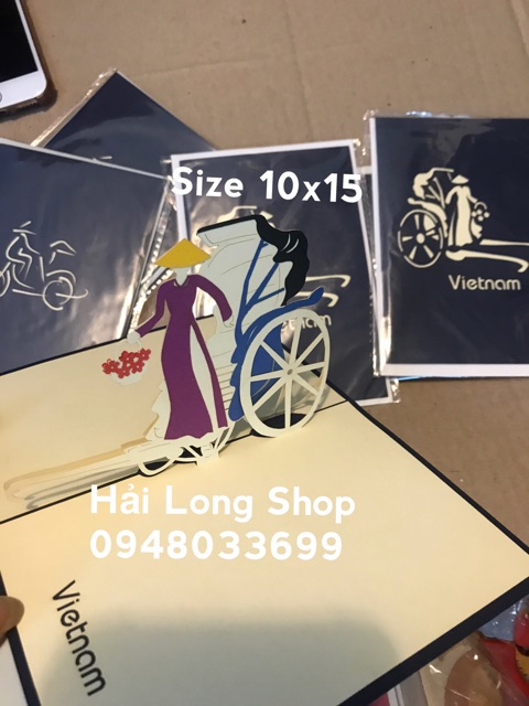 Cô gái xuống xe 1 -  Girl - Thiệp 3D