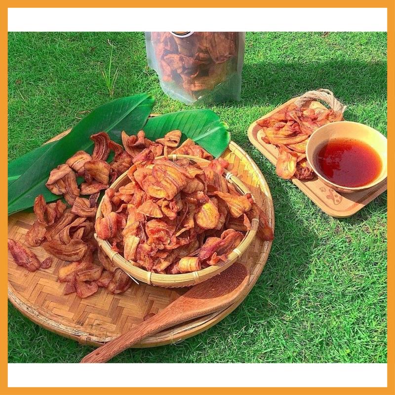 ⚡️Freeship⚡️ Chuối Sấy Gia Lai Không Đường 500gr giòn ngon (Chất lượng cao)