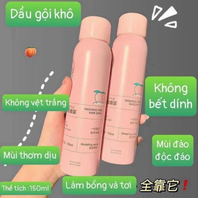 Xịt gội đầu khô cấp tốc nội địa trung giúp tóc bồng bềnh suốt 8 Tiếng không dầu không bết dính LALA