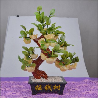 Cây đá 28 thỏi tiền đá phong thủy không phai màu