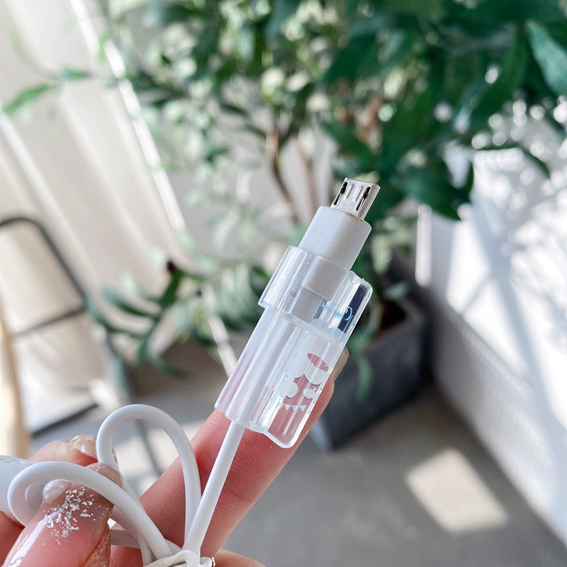 Phụ kiện bảo vệ dây cáp sạc USB hình hoạt hình Disney dễ thương cho iPhone Android