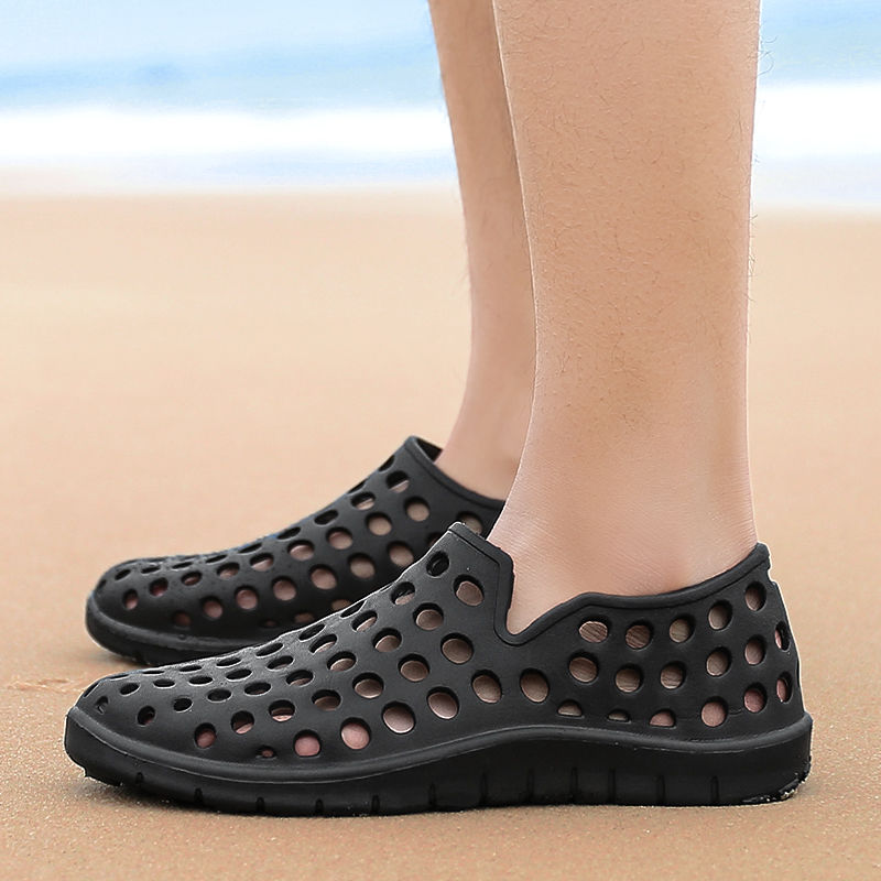 Giày Crocs Đục Lỗ Thoáng Khí Thời Trang Cho Nam