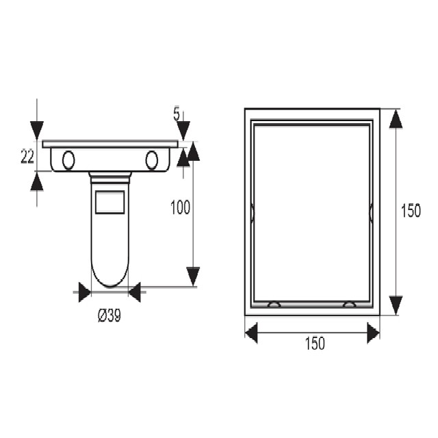 Thoát sàn chống mùi và côn trùng inox304 Zento ZT554