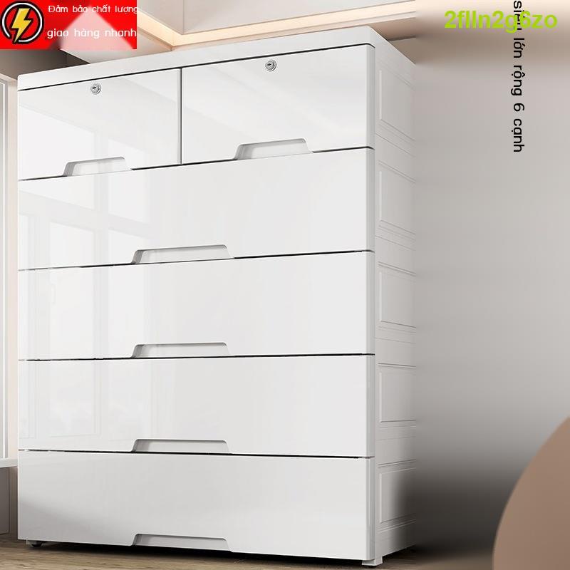 Tủ đựng đồ có ngăn kéo nhiều tầng cực lớn Tủ quần áo trẻ em Tủ có ngăn kéo bằng nhựa Kệ có bánh xe Hộp đựng đồ Tủ đựng g