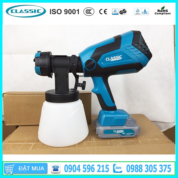 Máy Phun Sơn Pin CLASSIC CLA16-20V - Hàng Chính Hãng CLASSIC