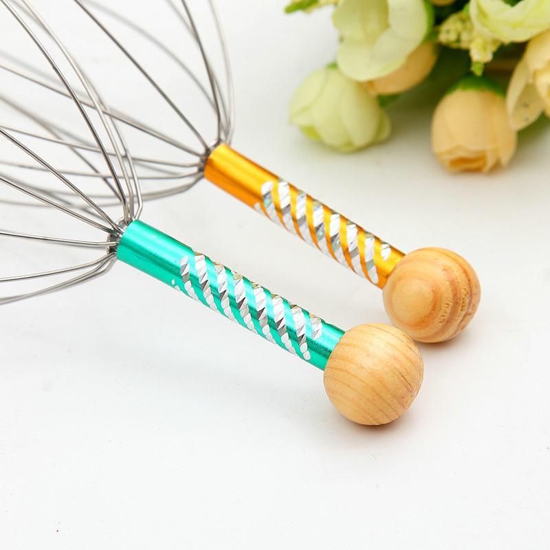 Cây mát xa da đầu thiết kế nhiều màu sắc độc đáo Octopus Head Massager Wire Meridian Brush Household Itching Scratching Head Artifact Itchy Scalp Acupoint Claw