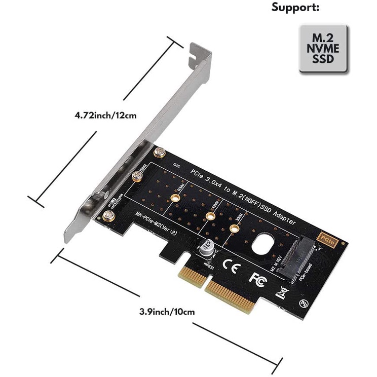 Card chuyển đổi PCIe sang M.2 NVME