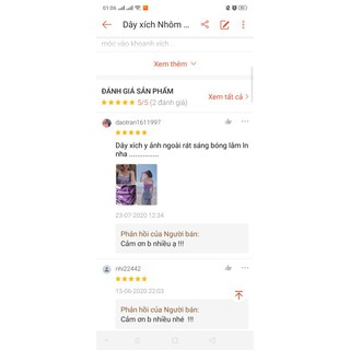 Dây xích Xi rất chắc đẹp 1 mét 2