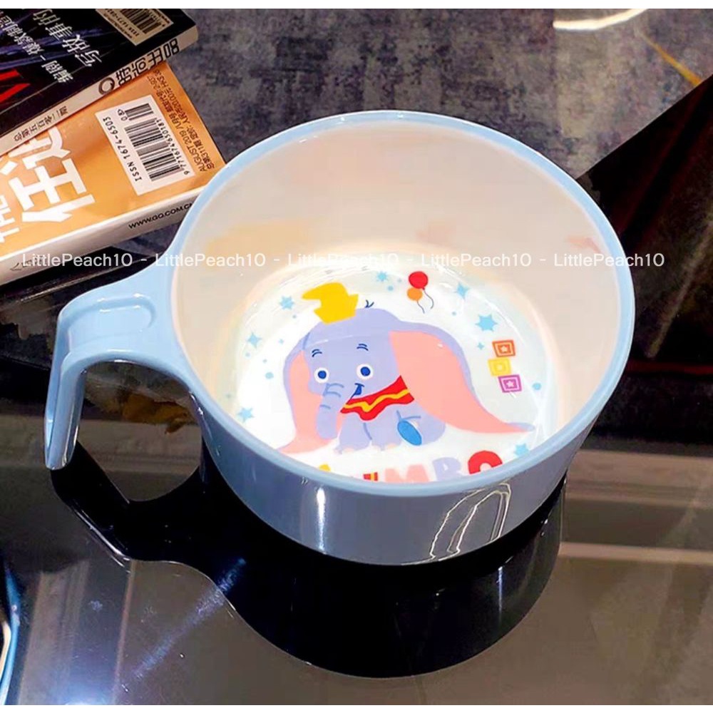Chén ăn dặm melamine có quai cầm tay Disney cho bé hình Mickey Minnie Ariel Dumbo Donald mới 2022