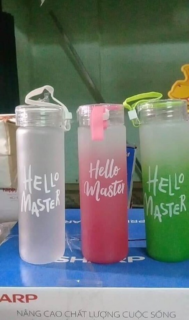 Bình nước hello master. 500ml