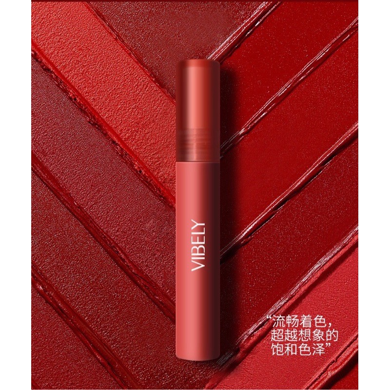 Son kem lì màu nhung cao cấp VIBELY air dưỡng ẩm kháng nước giá rẻ  lip glaze