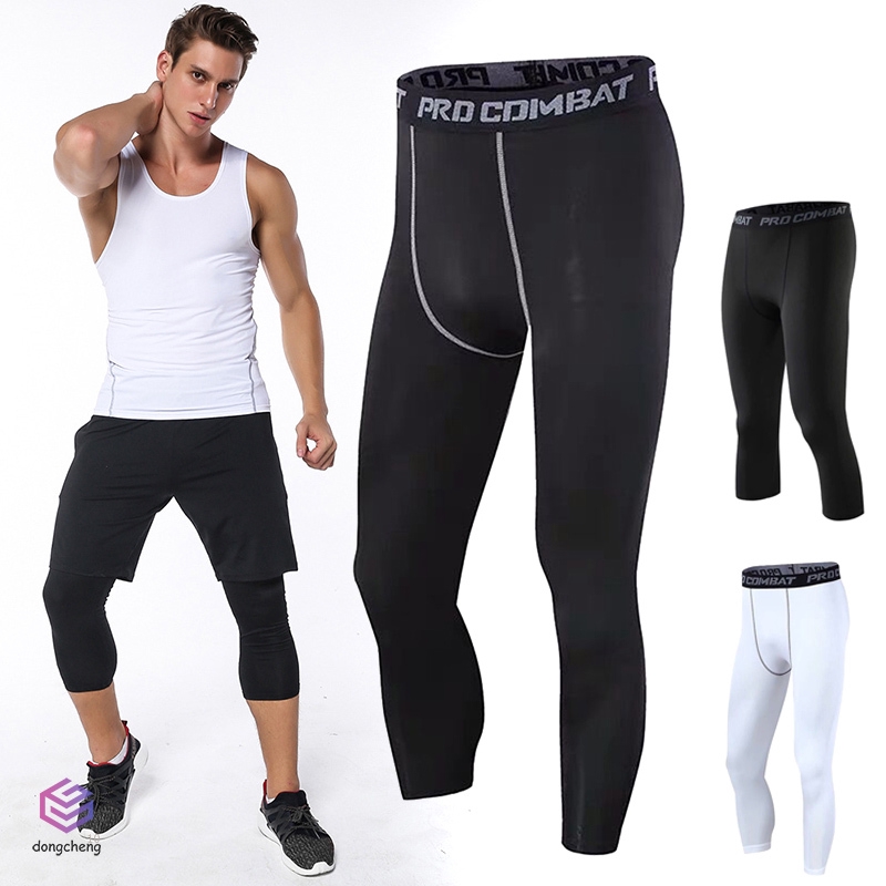 Quần Legging Nam Co Giãn Thoải Mái Khi Chơi Bóng Rổ