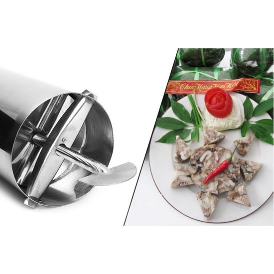 Khuôn Làm Giò Thủ Chả Lụa Inox Không Gỉ Sáng Bóng 2 Kích Cỡ Lựa Chọn