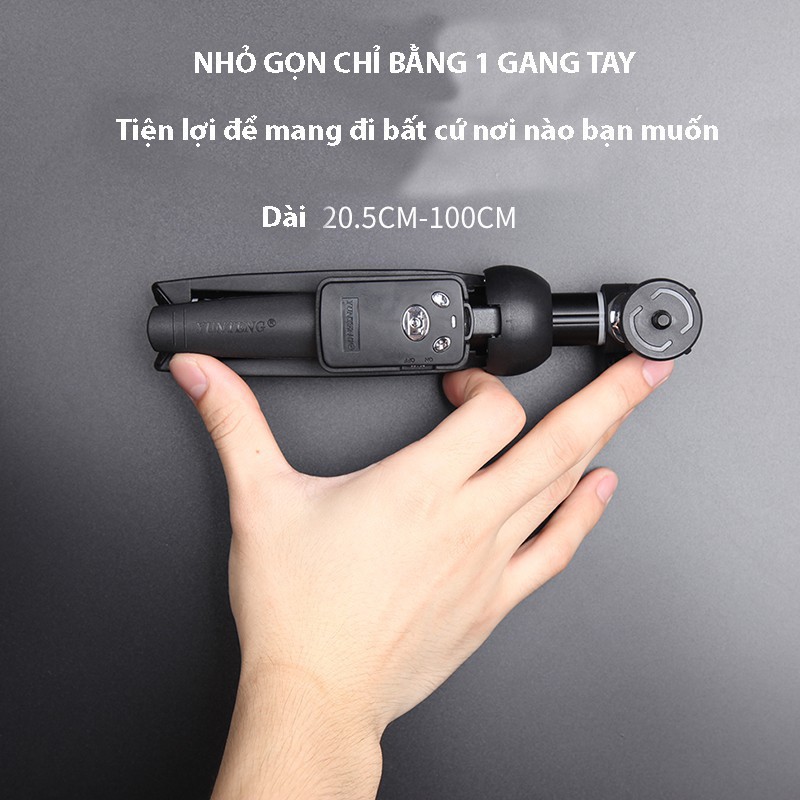 ♣Gậy tự sướng kiêm tripod 3 chân cao cấp Yunteng YT-9928 kèm remote thá | BigBuy360 - bigbuy360.vn