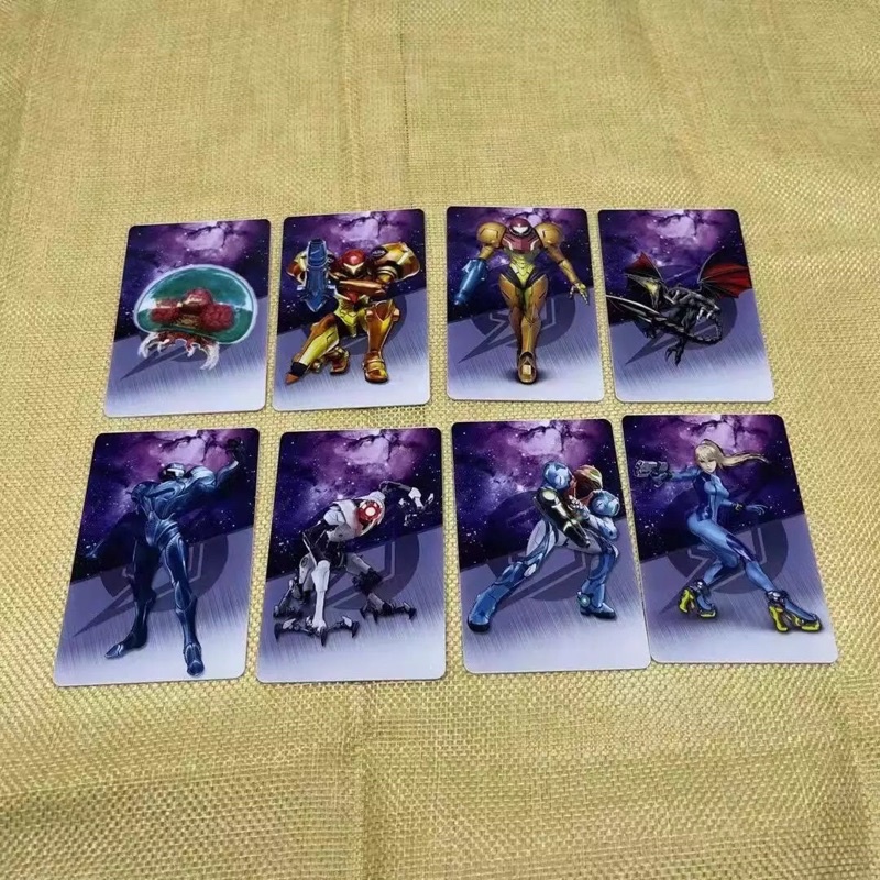 Bộ 8 Thẻ Amiibo Scan NFC Dành Cho Game Metroid Dread Trên Hệ Máy Cầm Tay Nintendo Switch / Lite
