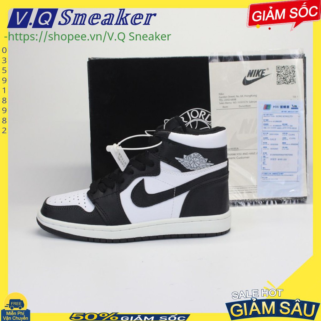 [FREE SHIP]🔥giày thể thao sneaker 🔥Air Jordan panda JD cao đen trắng cao cấp full  box JET2 V.Q Sneaker