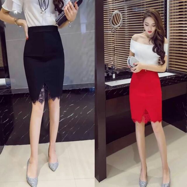 Tq.Chân váy phối ren sành điệu. | BigBuy360 - bigbuy360.vn