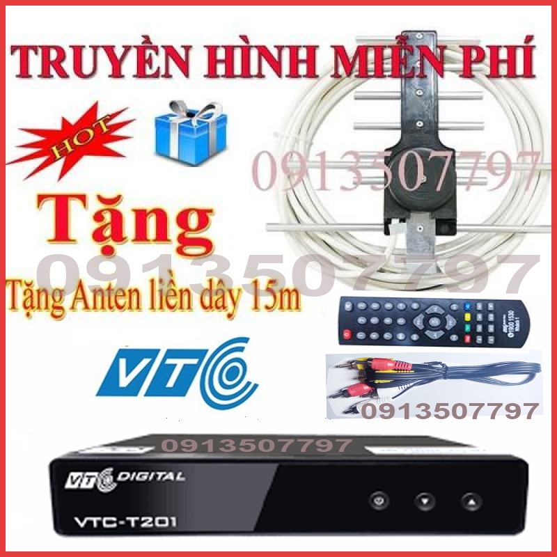đầu thu truyền hình VTC T201 xem truyền hình miễn phí chất lượng HD