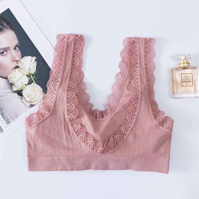 Áo Lót Hai Dây Không Đường May Phối Ren Lưng Nhỏ Chống Chói Cho Nữ Sinh | BigBuy360 - bigbuy360.vn