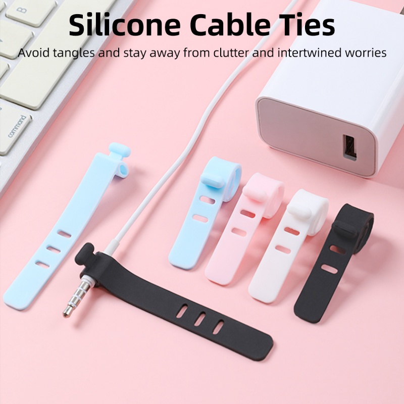 Phụ Kiện Quấn Dây Cáp Ankndo Bằng Silicone