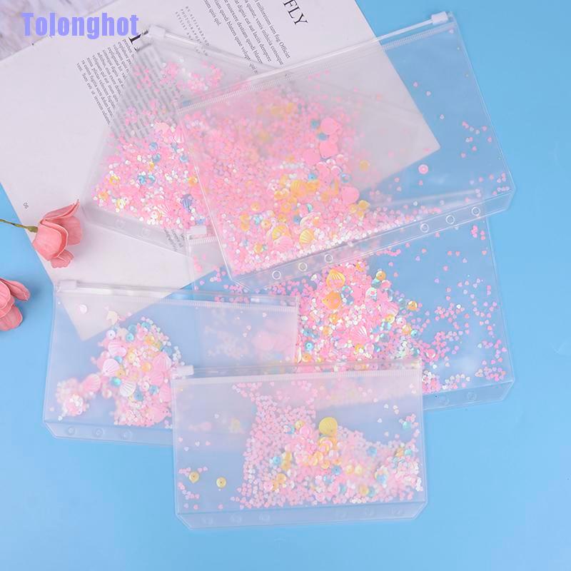 Túi Đựng Tài Liệu Khổ A5 A6 6 Ngăn Bằng Pvc Trong Suốt