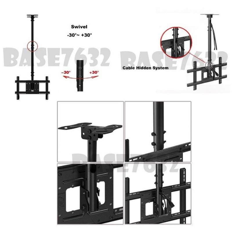 Khung Treo Tivi Thả Trần NBT 560 Nhập Khẩu Từ 32 - 70inch Chính Hãng Bảo Hành 12 Tháng