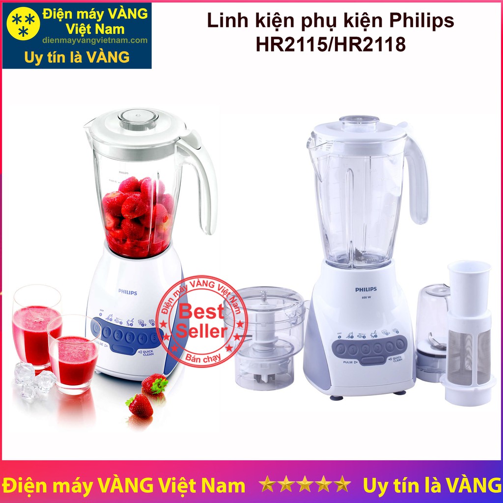 Linh kiện máy xay sinh tố Philips HR2115 HR2118