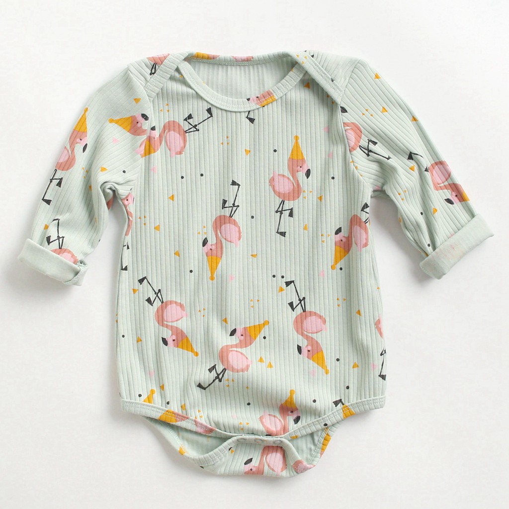 Sanlutoz Phim hoạt hình Em bé Bộ đồ bodysuits Tay áo dài Mùa thu Trẻ  Áo Tuỳ tiện