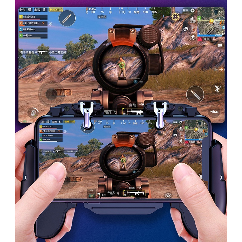 Tay Cầm Chơi Game PUBG Không Dây Có Quạt Dành Cho Điện Thoại Di Động ☆Spdivine