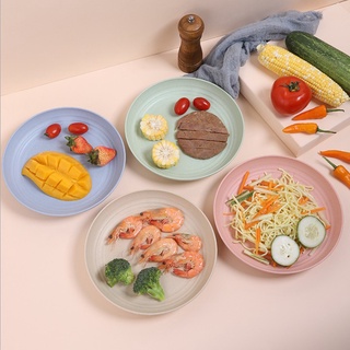 Bắc Âu Lúa Mì Rơm Tấm Môi Trường Nơ Xương Đĩa Trái Cây Đĩa Nhỏ Đĩa Nông Đĩa