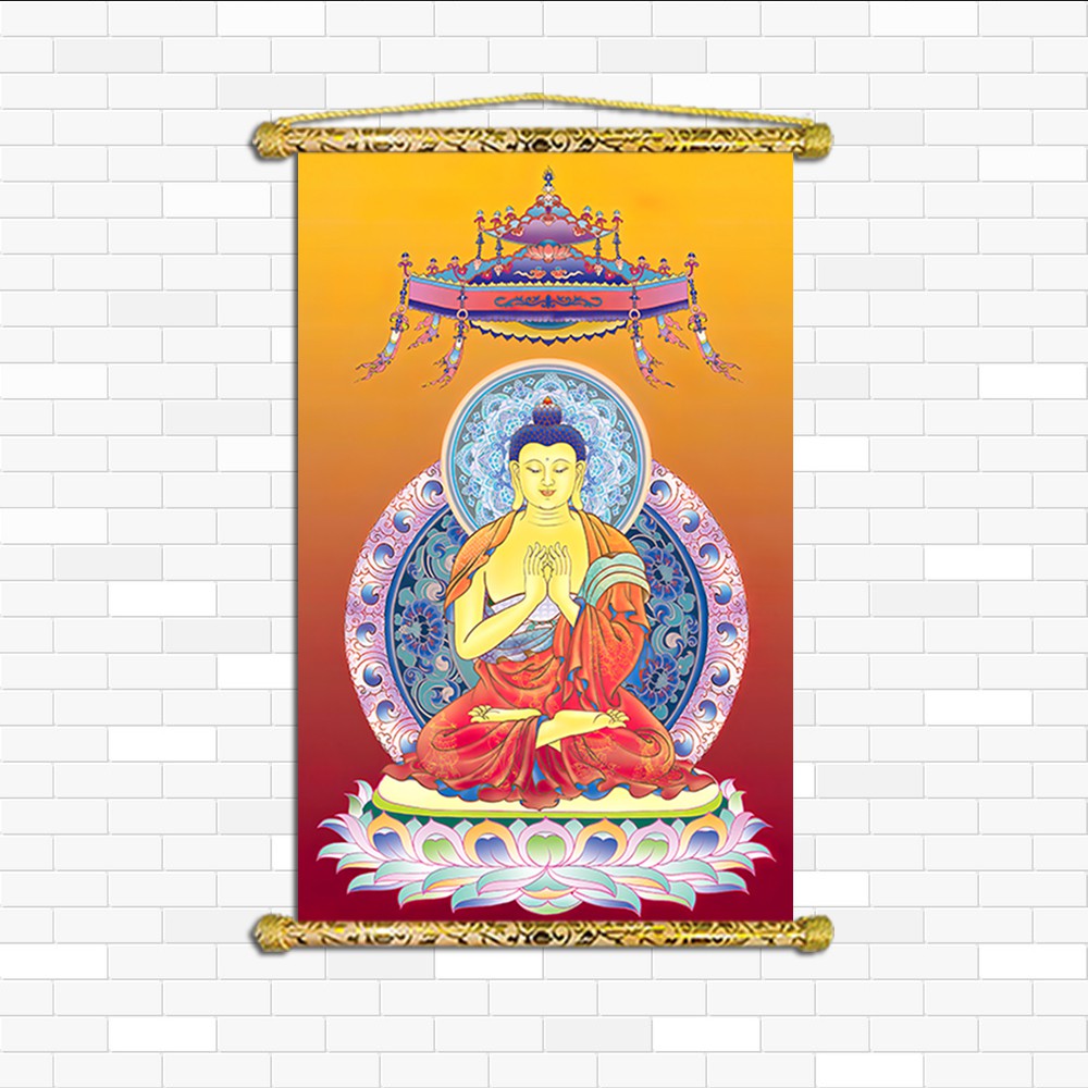 Tranh Liễn Phật Giáo - 7 vị dược sư– Vải canvas cao cấp nẹp sáo gỗ tự nhiên,  nhiều size- nhiều mẫu- giá xưởng