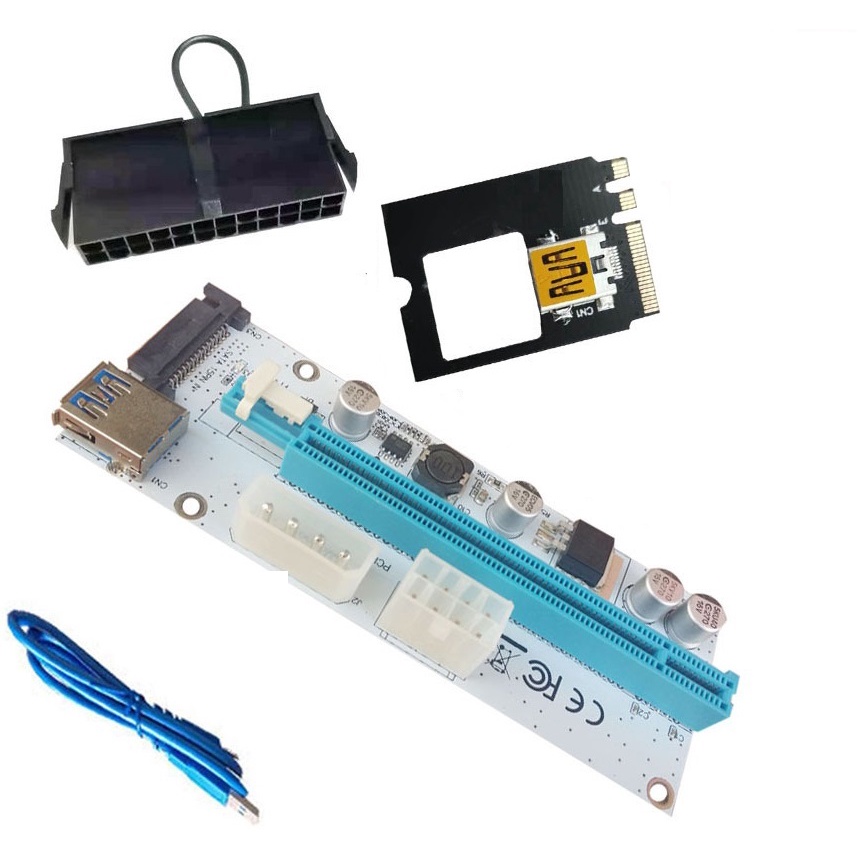 Riser M2 A+E to PCIE 16x Lắp VGA rời cho Laptop