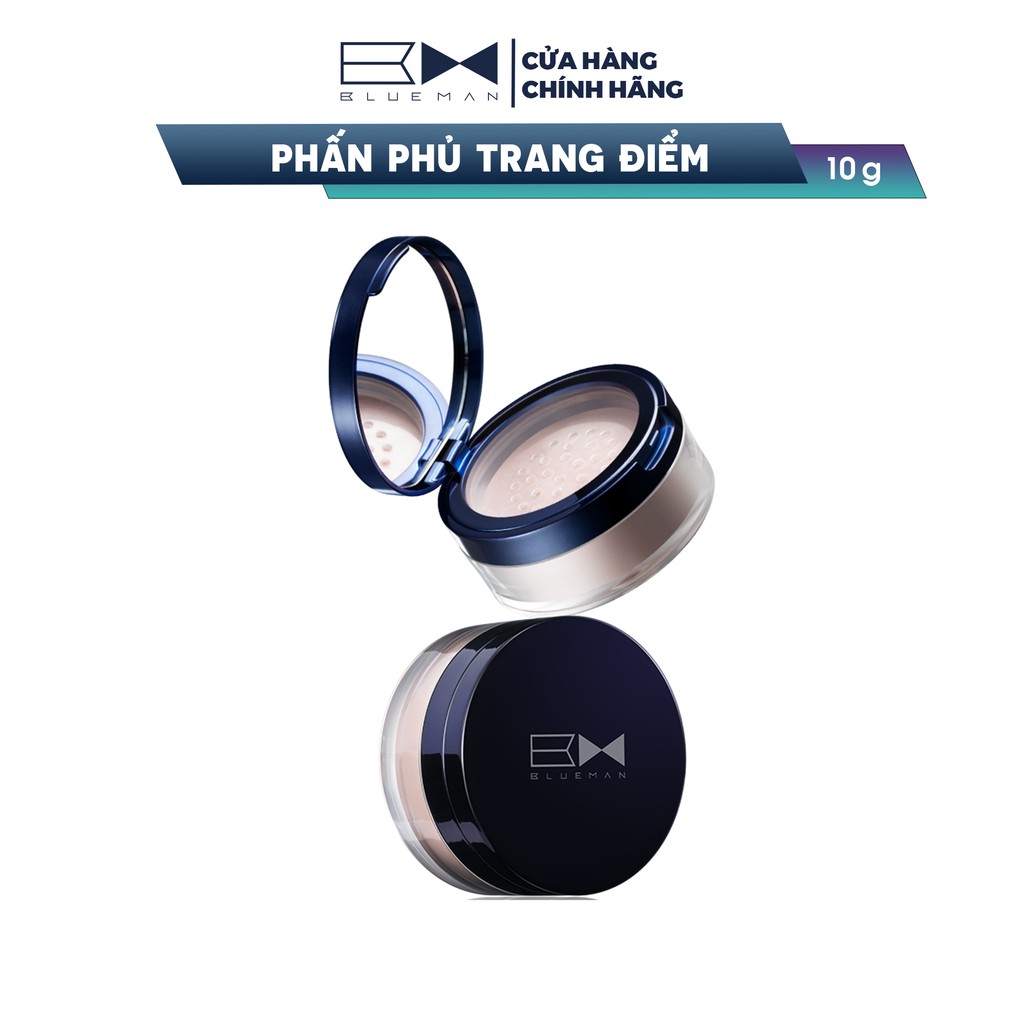 Phấn Phủ Trang Điểm Kiểm Soát Dầu BLUEMAN Che Khuyết Điểm 10g